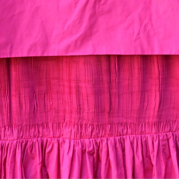 New Antonio Melani x Jennifer Sumko Rachel 4 Taffeta Capelet Barbie Pink Smock - Picture 4 of 15